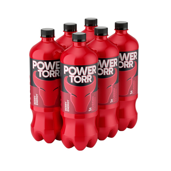 Энергетический напиток Power Torr Red Ягодный Микс, 6 шт x 1 л - купить ...