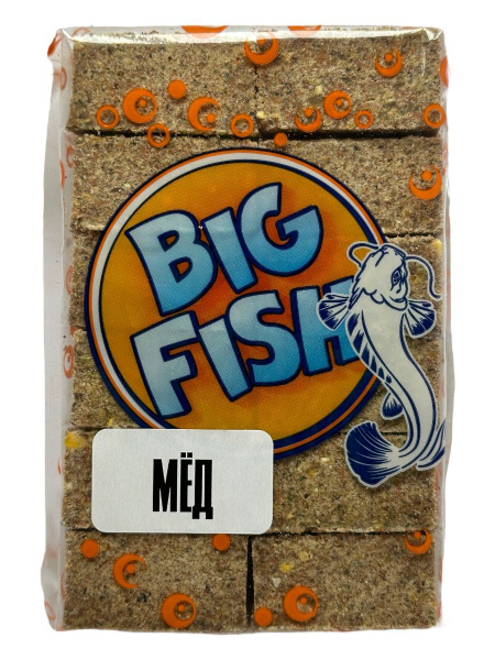 Прикормка натуральная. Жмых кукурузный, макуха Big Fish, аромат - мёд ...