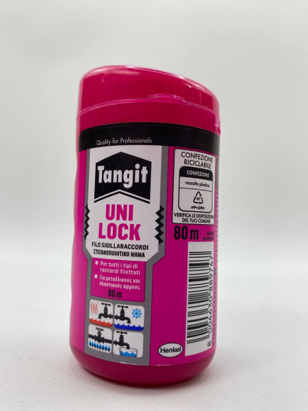 Нить (нитка) сантехническая 80м монтажная Henkel Tangit Uni-Lock ...