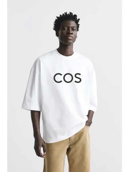Футболка COS, размер 52, цвет белый - купить по выгодной цене в ...