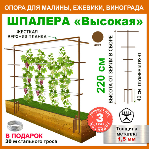 Шпалера,260см,1шт купить на OZON по низкой цене (1415433122)
