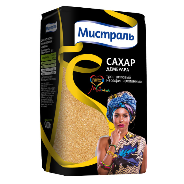 Мистраль Сахар Тростниковый Песок 900г. 1шт. - купить с доставкой по ...