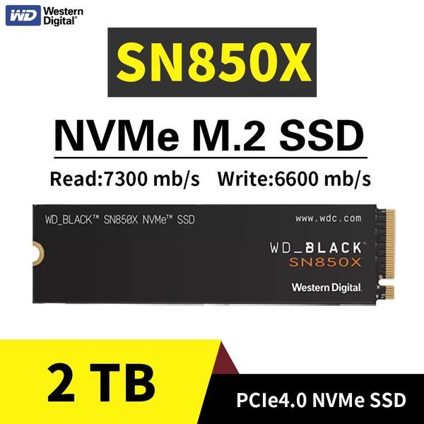 2 ТБ Внутренний SSD-диск Western Digital sn850x (wd black sn850x 2tb M ...