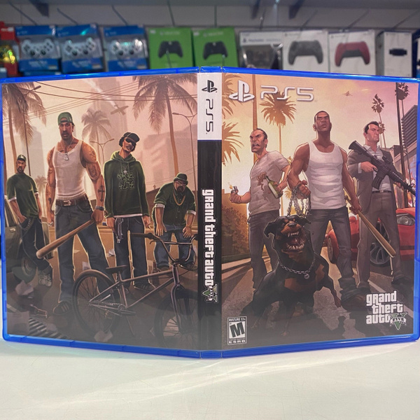 Игра "Grand Theft Auto (GTA 5)" PS5 - Кастомная обложка для диска ...