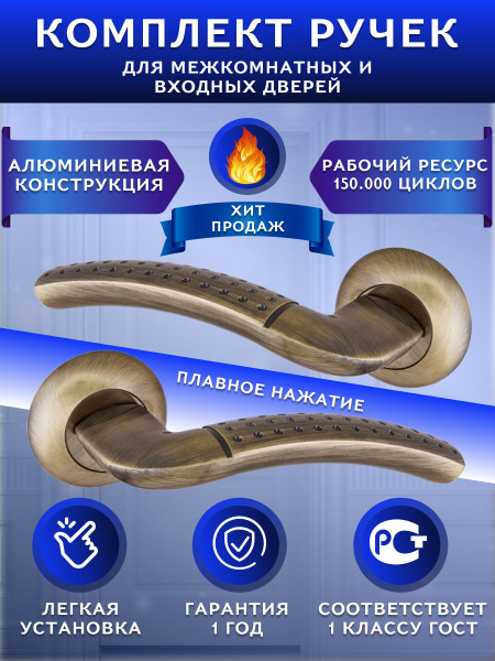 Ручка для двери межкомнатной и входной - купить по низкой цене в ...