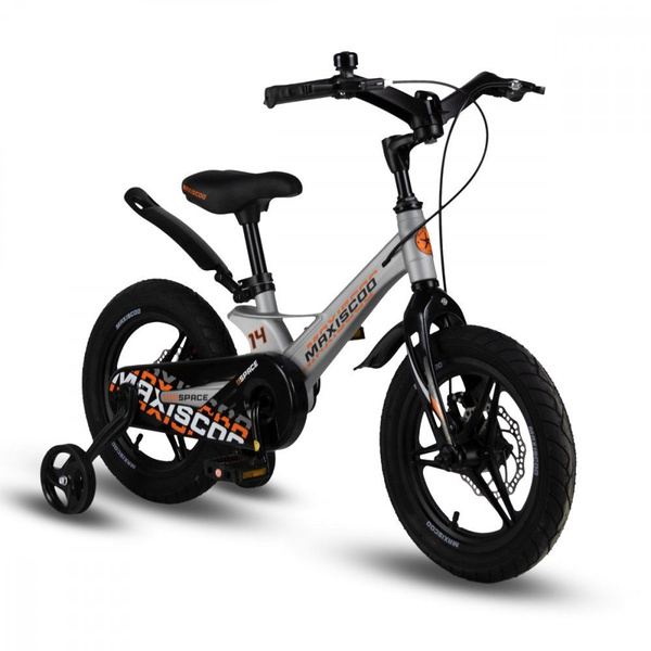 Велосипед Детский Maxiscoo SPACE Deluxe Plus 14'' Серый Жемчуг (2024 ...