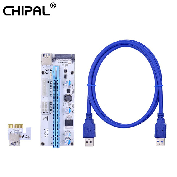 Riser PCI-E удлинитель CHIPAL VER008S 008S Molex райзер для видеокарты ...