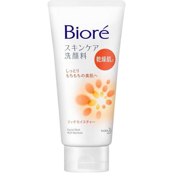 KAO Пенка для умывания Biore Skin Care Rich Moisture, глубокое ...