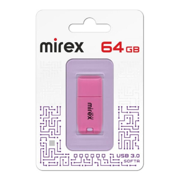 USB-флеш-накопитель USB 3.0 флэш-диск 64 ГБ Mirex SOFTA PINK (ecopack ...