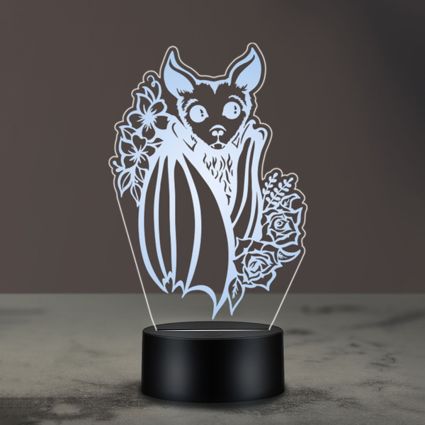 Купить Ночник Летучая мышь, ночная лампа, 3Д светильник, От порта USB и ...