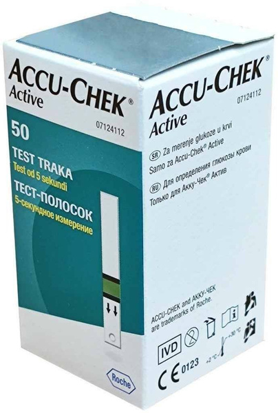 Roche Акку-Чек Актив тест-полоски для глюкометра - купить с доставкой ...