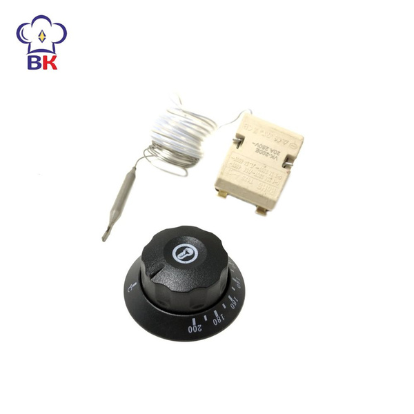 Термостат для фритюрницы 60-200 градусов С 20A 250V 1,7m 23mm (AGO-200E ...