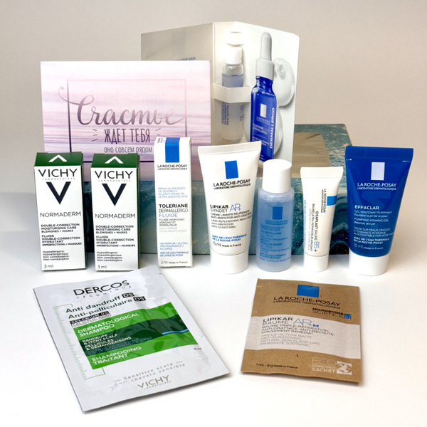 Подарочный набор La Roche-Posay для чувствительной кожи из 10 средств ...
