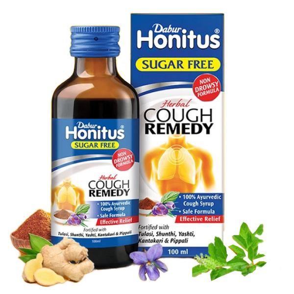 Сироп от кашля Dabur Хонитус (Sugar Free Cough Remedy), 100 мл - купить ...