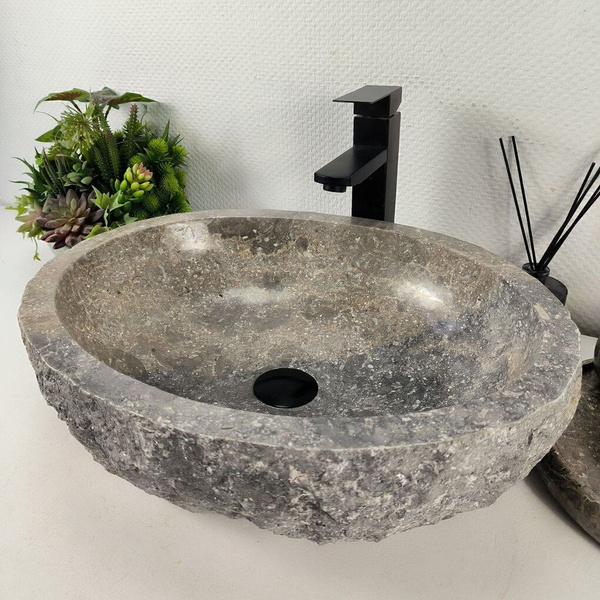 Каменная раковина из мрамора Erozy Grey EM-04372 (51*41*15) 0188 из ...