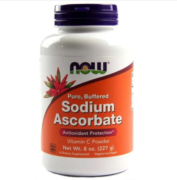 Now Sodium Ascorbate порошок, 227 гр натрий аскорбат, содиум аскорбат ...