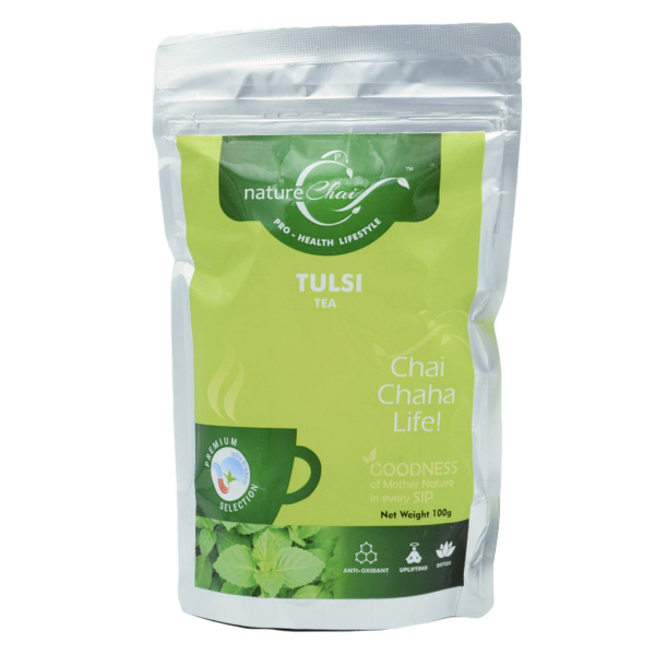 Чай зеленый Panchakarma Herbs с базиликом, Тулси (Tea Tulsi), 100 г ...
