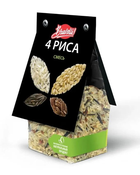 Bravolli Смесь 4 риса, 350 г купить на OZON по низкой цене (1771395887)