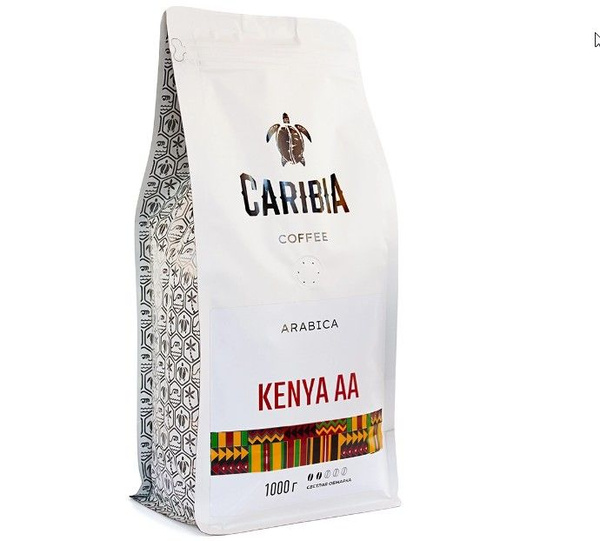 Кофе зерновой Caribia Arabica Kenya AA - купить с доставкой по выгодным ...