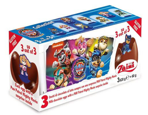 Zaini Paw patrol Шоколадные яйца с сюрпризом щенячий патруль, 3 штуки ...