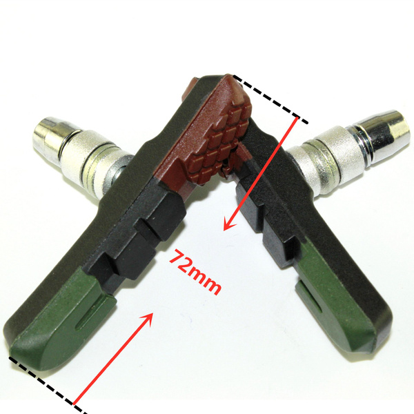 Колодки тормозные велосипедные V-brake 3-х компонентные 72 мм - купить ...