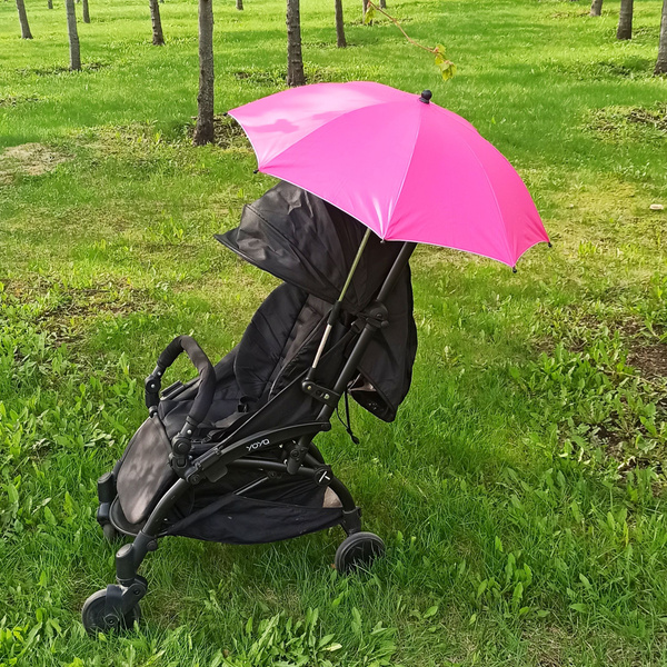Зонт для коляски Розовый 70 см универсальный с креплениями - купить с ...