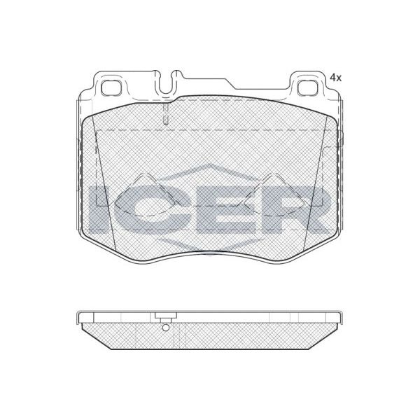 Колодки тормозные ICER 182195 - купить по низким ценам в интернет ...