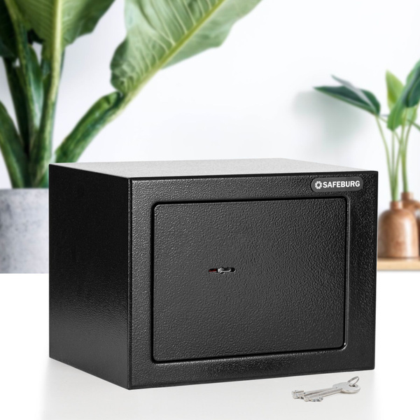 Cейф для денег и документов SAFEBURG SB-170KB BLACK с ключевым замком ...