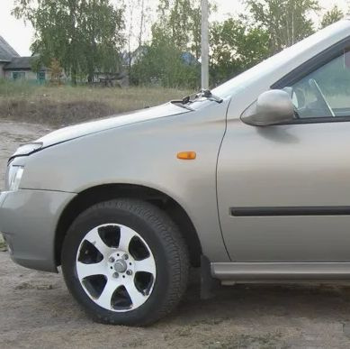 Крыло Лада Калина 1 пластиковое переднее левое в цвет 620-МУСКАТ ...