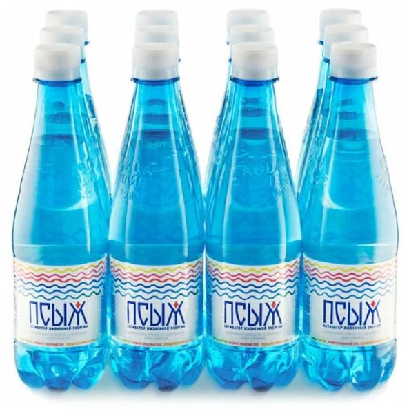 Вода ПСЫЖ минеральная 0,45 л х 12 шт. лечебно-столовая газированная ...
