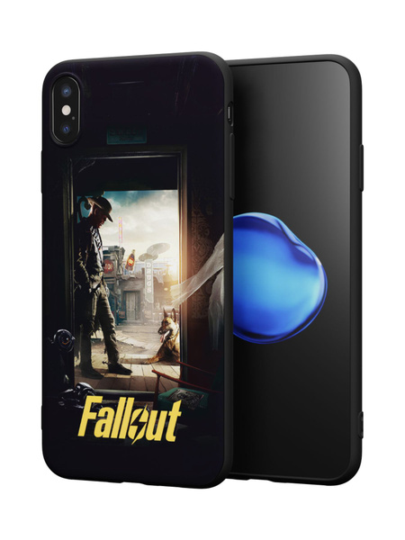 Силиконовый чехол Mcover для iPhone XS Max (Айфон Икс Эс Макс), Fallout ...