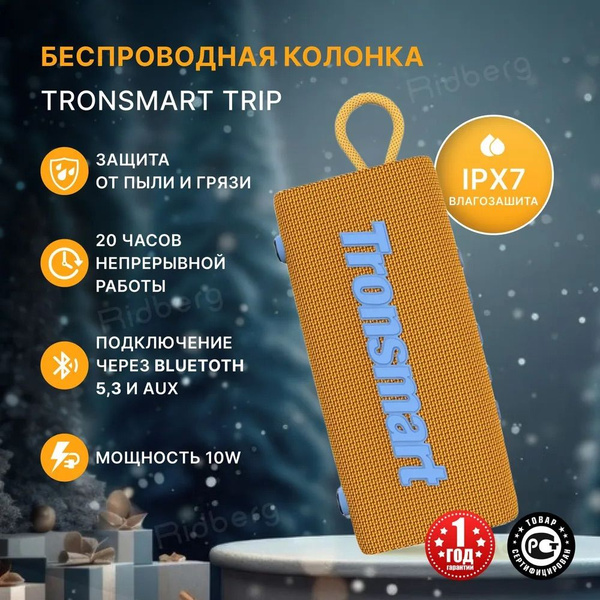 Беспроводная колонка Tronsmart Trip 10 - купить по доступным ценам в ...