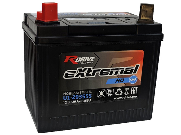 Аккумулятор для мототехники RDrive eXtremal HD U1-29355S SMF-U1 купить ...