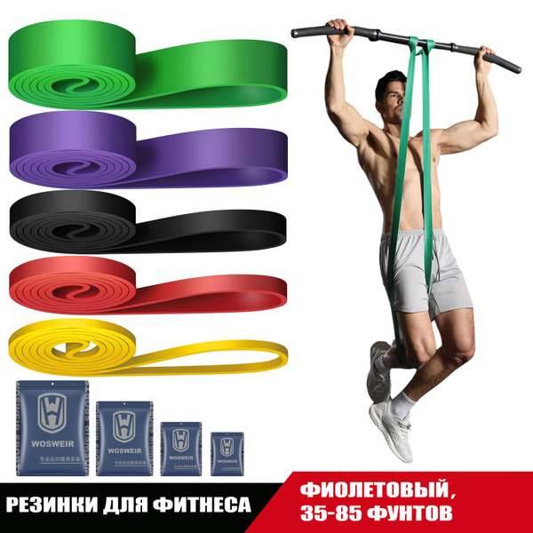 Резинки для фитнеса, спорта и тренировок. Набор эспандеров - купить в ...