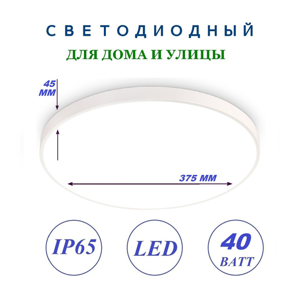 Потолочный светильникLEEKLE LED BL IP65 - купить по выгодной цене в ...