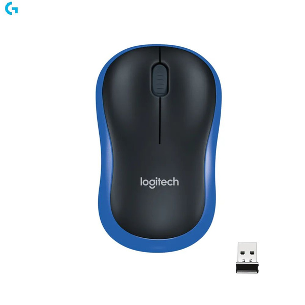 Мышь беспроводная Logitech G Logitech M185 M185, синий - купить по ...