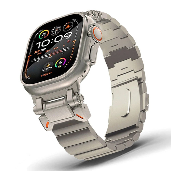 роскошный металлический браслет из титана для Apple Watch Ultra 1/2 49 ...
