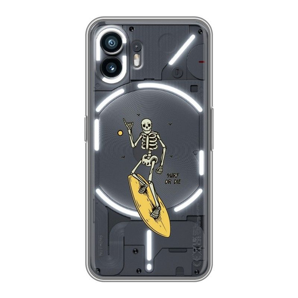 Полупрозрачный дизайнерский силиконовый чехол для Nothing Phone 2 ...