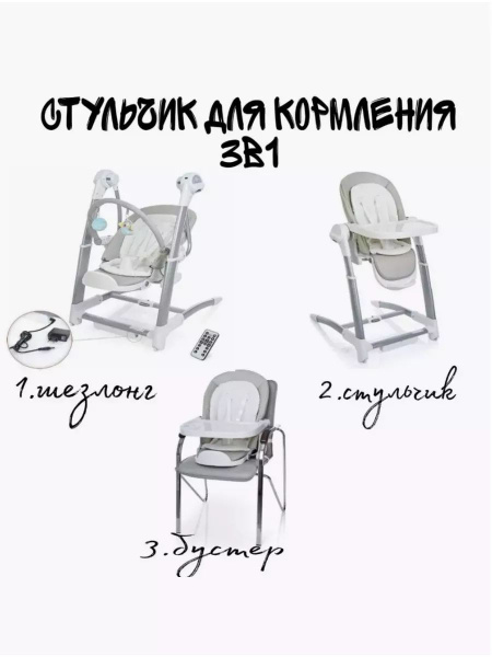 Детский стульчик для кормления 3в1 - купить с доставкой по выгодным ...