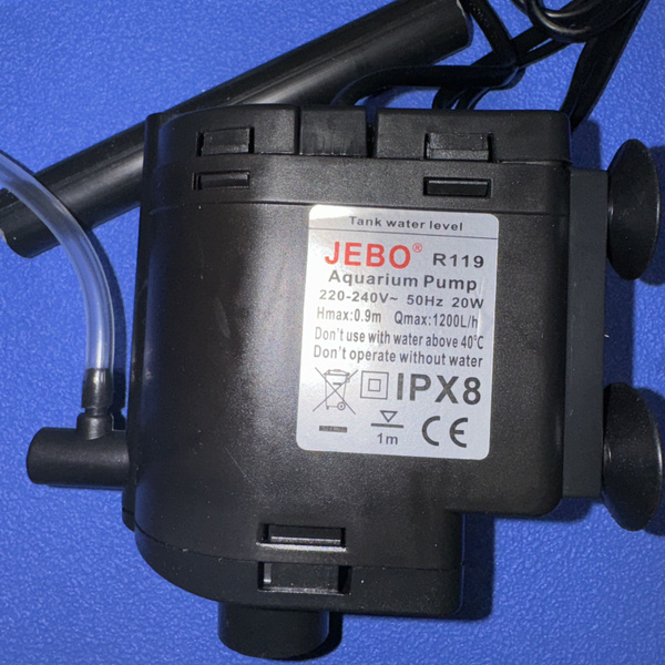 Помпа JEBO 119 с трубками, вилка наша нормальная, для аквариумов 390 ...