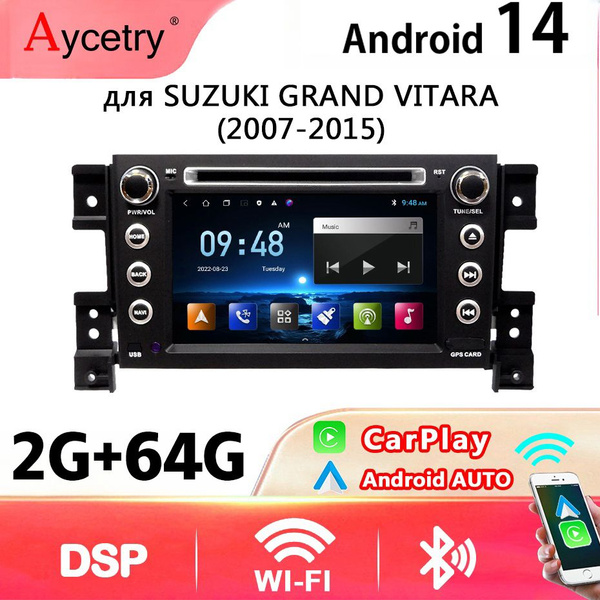 Мультимедиа Aвтомабиля 2 DIN 7" Андроид14 для SUZUKI GRAND VITARA 2007 ...