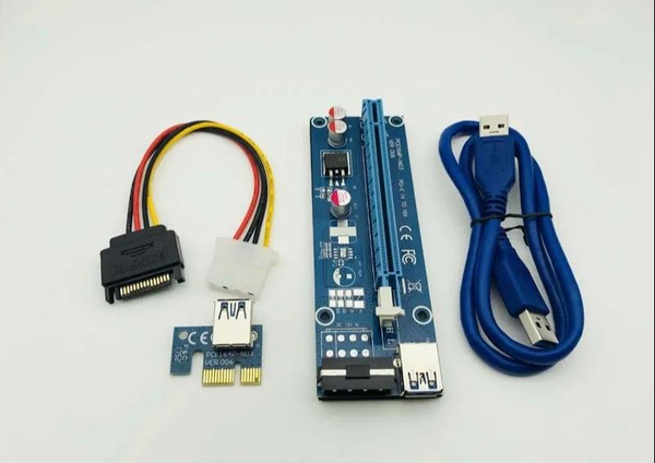 Райзер для видеокарты CHIPAL VER006S Riser PCI-E удлинитель PCI Express ...