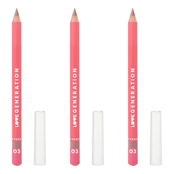 Love Generation Карандаш для губ Lip Pencil, тон 03 коричневый, 1,2 г ...