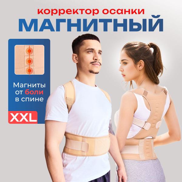 Корректор осанки ортопедический пояснично-крестцовый магнитный мужской ...