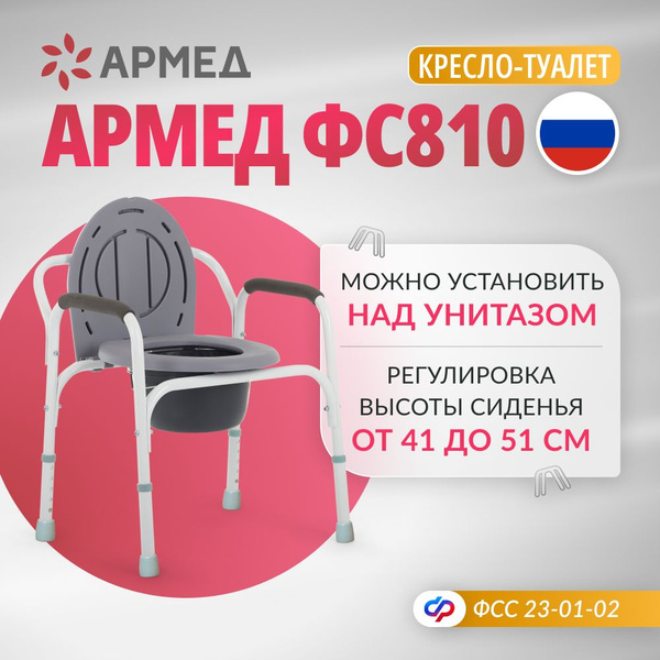 Вопросы и ответы о Кресло туалет Армед ФС810 (с регулировкой высоты ...