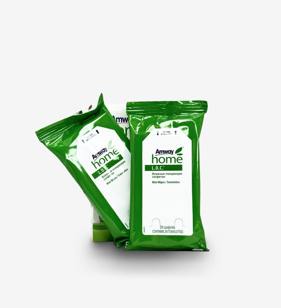 Влажные салфетки, 1 уп х 24 шт/ Amway/ Loc/Amway Home - купить с ...