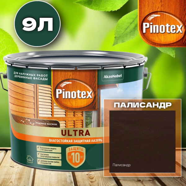 Характеристики PINOTEX ULTRA Влагостойкая защитная лазурь для древесины ...