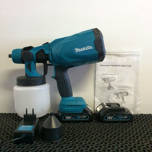 Электрический краскопульт Аккумуляторный краскопульт Spray Gun 18V ...