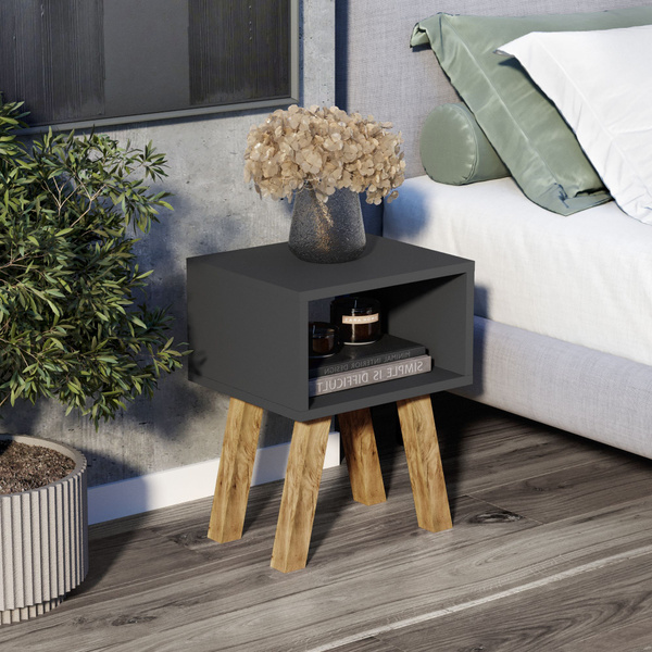 Тумба прикроватная ECOHOMEWOOD Прикроватная_Белый, 35x35x47 см купить c ...