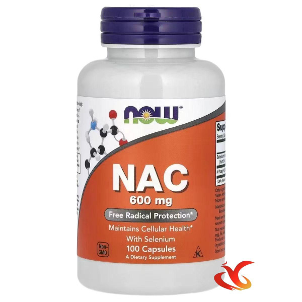NOW NAC 600mg, N-Ацетилцистеин, 100 таблеток, Аминокислота, для ...